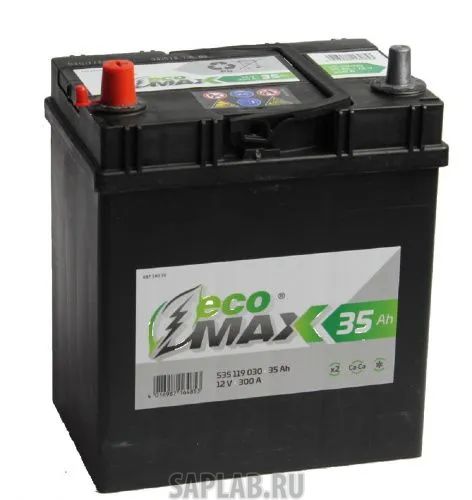 Купить ECOMAX 535119030 Аккумулятор EcoMax 6СТ-35.1 (535 119 030) яп.ст/тонк. кл.