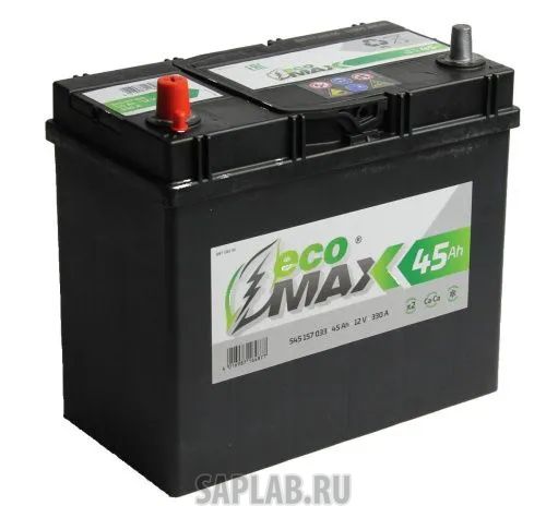 Купить ECOMAX 545157033 Аккумулятор EcoMax 6СТ-45.1 (545 157 033) яп.ст/тонк. кл.