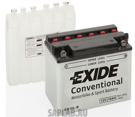 Купить EXIDE EB16LB Аккумулятор автомобильный EXIDE EB16L-B 19 Ач