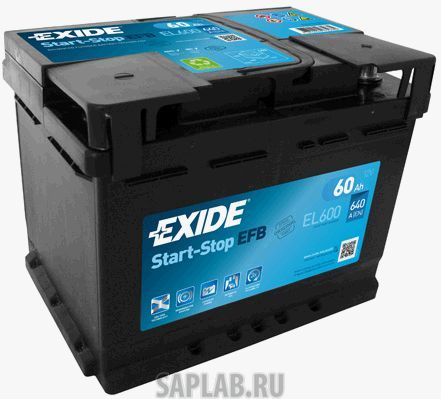 Купить EXIDE EL600 Аккумулятор автомобильный EXIDE EL600 60 Ач