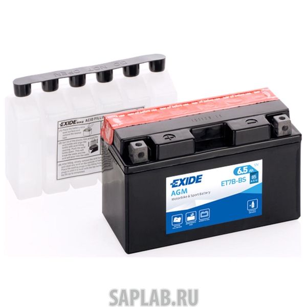 Купить EXIDE ET7BBS Аккумулятор Для Мототехники Exide Agm 12 V 7 Ah 85 A Etn 1 B0 150x65x95mm 2.4kg EXIDE арт.