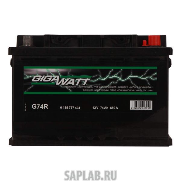Купить GIGAWATT 4047024017252 Аккумулятор Gigawatt 574 104 068 - 74 е Ач
