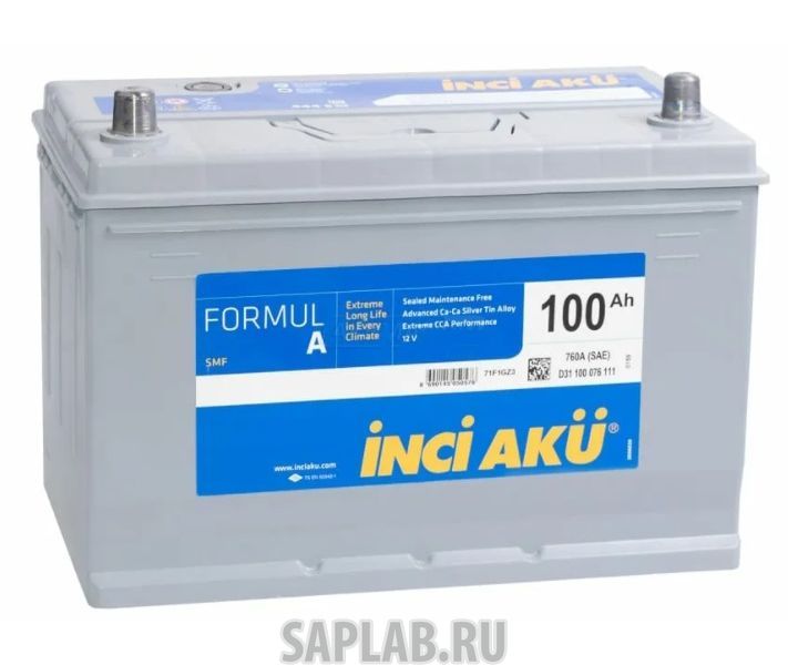 Купить INCI_AKU FORMULA100R760A Аккумулятор INCI AKU Formul A 100R 760A 306x175x224