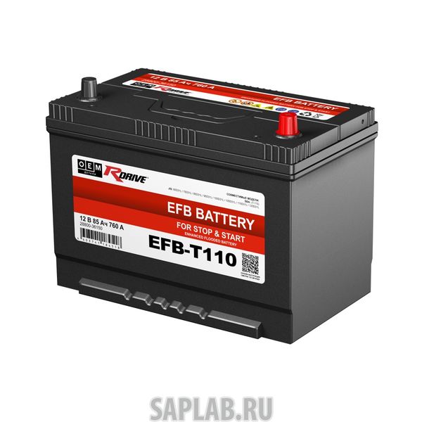 Купить RDRIVE 1644 Аккумулятор автомобильный RDRIVE EFB T110 28800-36150