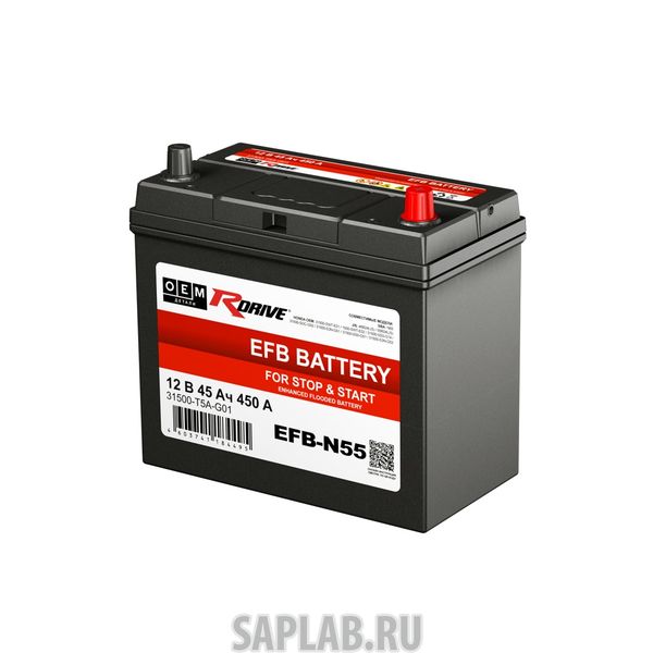 Купить RDRIVE 1646 Аккумулятор автомобильный RDRIVE EFB N55 31500-T5A-G01
