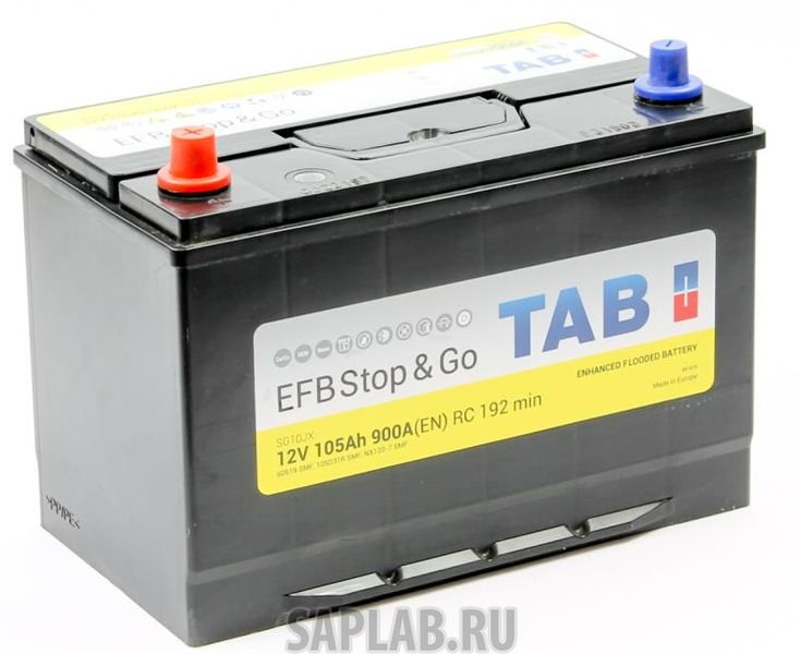Купить TAB EFB105L900A Аккумулятор TAB EFB 105L 900A 303x173x225