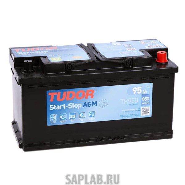 Купить TUDOR TK950 Аккумулятор Tudor Agm 95 А/Ч Обратная R En 850a 353x175x190 Tk950 Tk950 TUDOR TK950