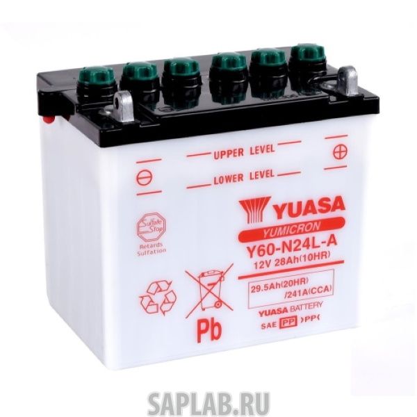 Купить YUASA Y60N24LA Аккумулятор YUASA Y60-N24L-A