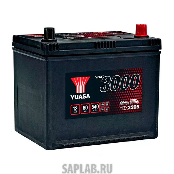 Купить YUASA YBX3205060 Аккумуляторная Батарея Smf[12v 60ah 540a B1] YUASA