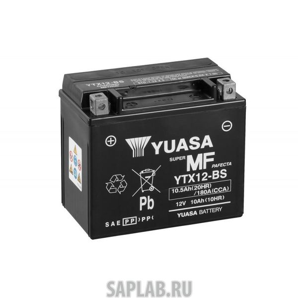 Купить YUASA YTX12BS Аккумуляторная Батарея Maintenance Free [12v 10,5ah 180a] YUASA