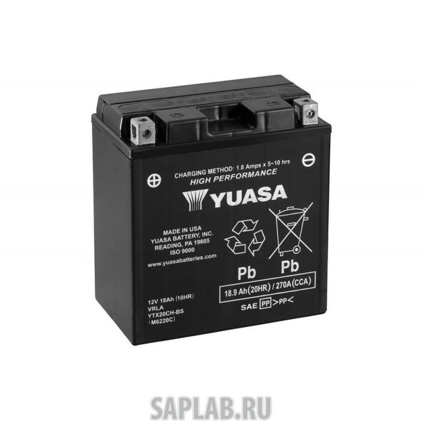 Купить YUASA YTX20CHBS Аккумулятор для мототехники YUASA YTX20CH-BS
