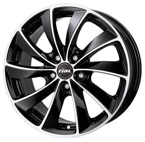 Купить Rial LU75736B931 RIAL LUGANO 7.5X17 5/120 ET36 d76.1 /diamond-black front polished/ BMW [LU75736B93-1]