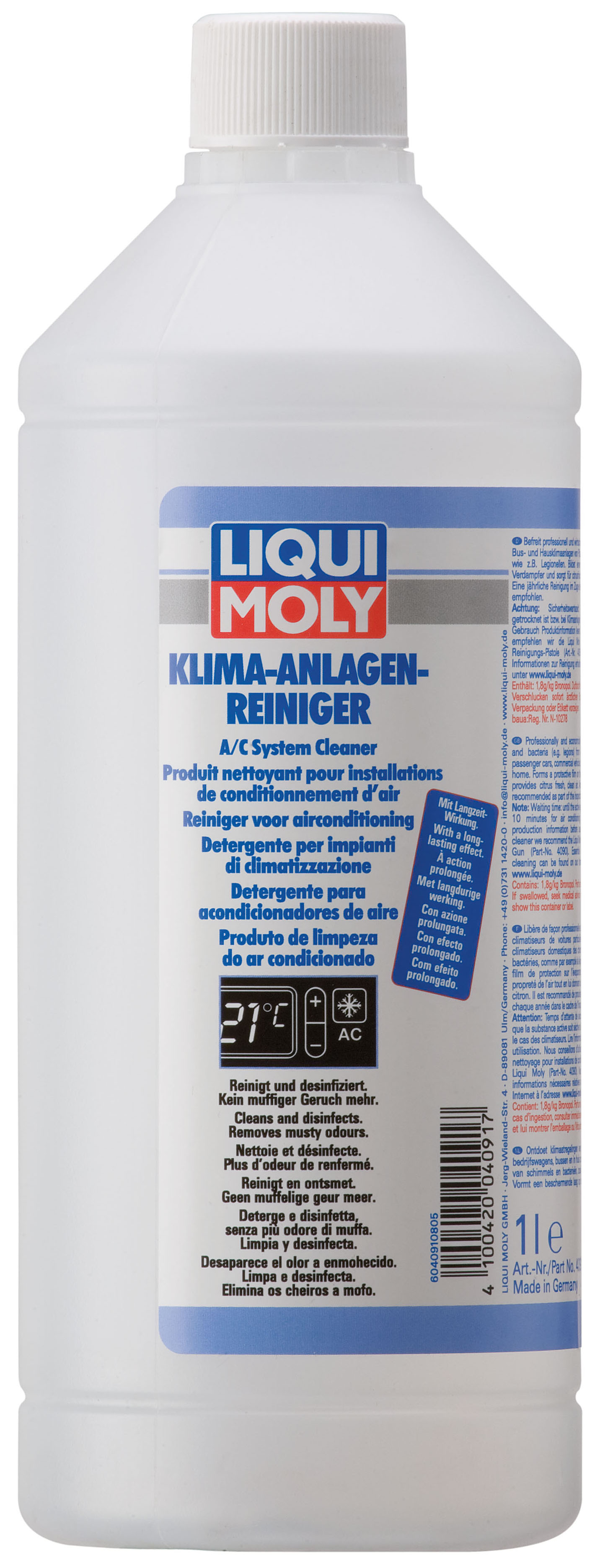 Купить Liqui moly 4091 Жидкость для очистки кондиционера Klima-Anlagen-Reiniger