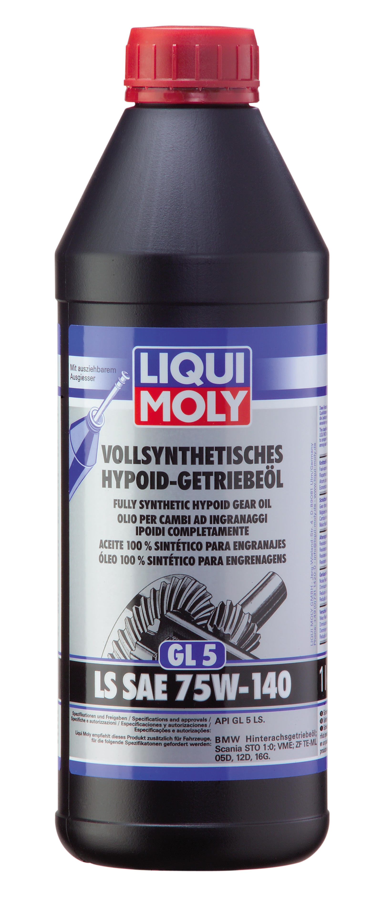 Купить Liqui moly 4421 Трансмиссионное масло Vollsynthetisches Hypoid-Getriebeoil LS SAE 75W-140
