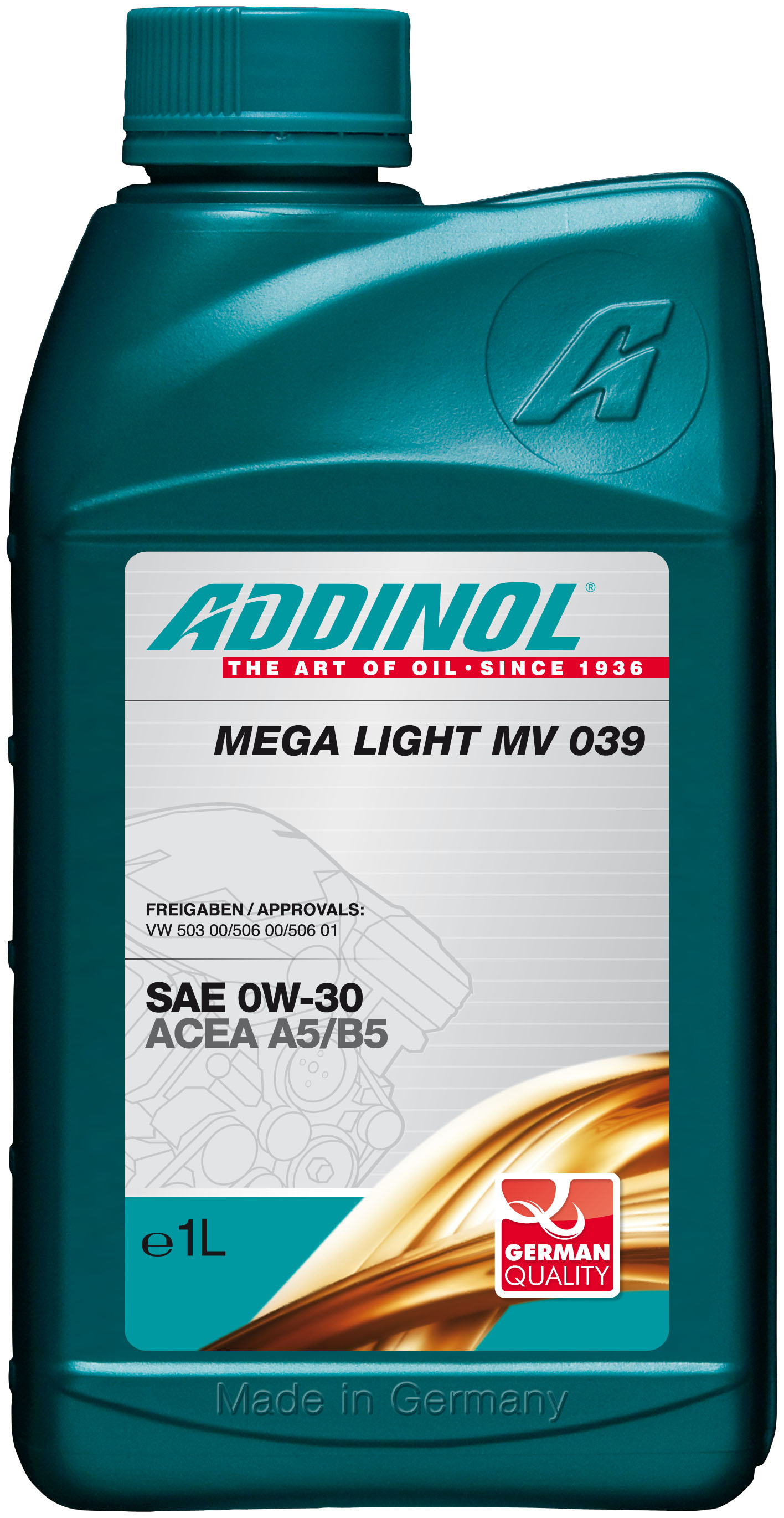 Купить Addinol 4014766071729 Mega Light MV 039 0W-30, 1л