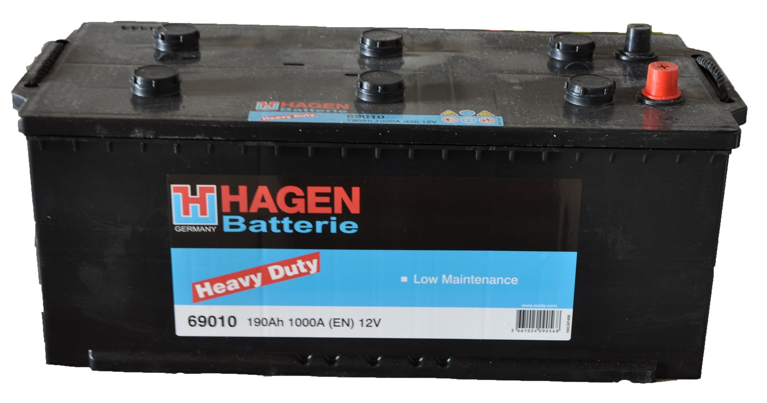 Купить HAGEN 69010 Аккумулятор автомобильный Hagen 12V 190Ah 1000A 69010