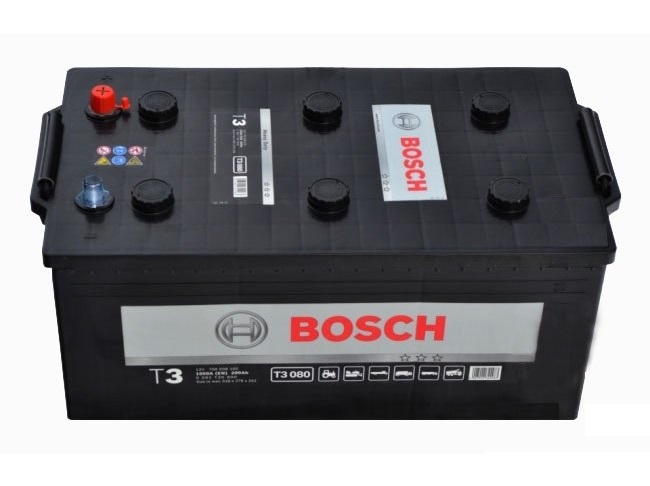 Купить BOSCH 0092T30800 Аккумулятор T3 [12v 200ah 1050а Полярность Прямая,Залит Заряжен BOSCH