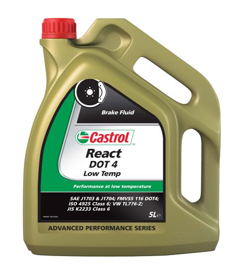 Купить Castrol 15038F Синтетическая тормозная жидкость React Low Temp, 5л