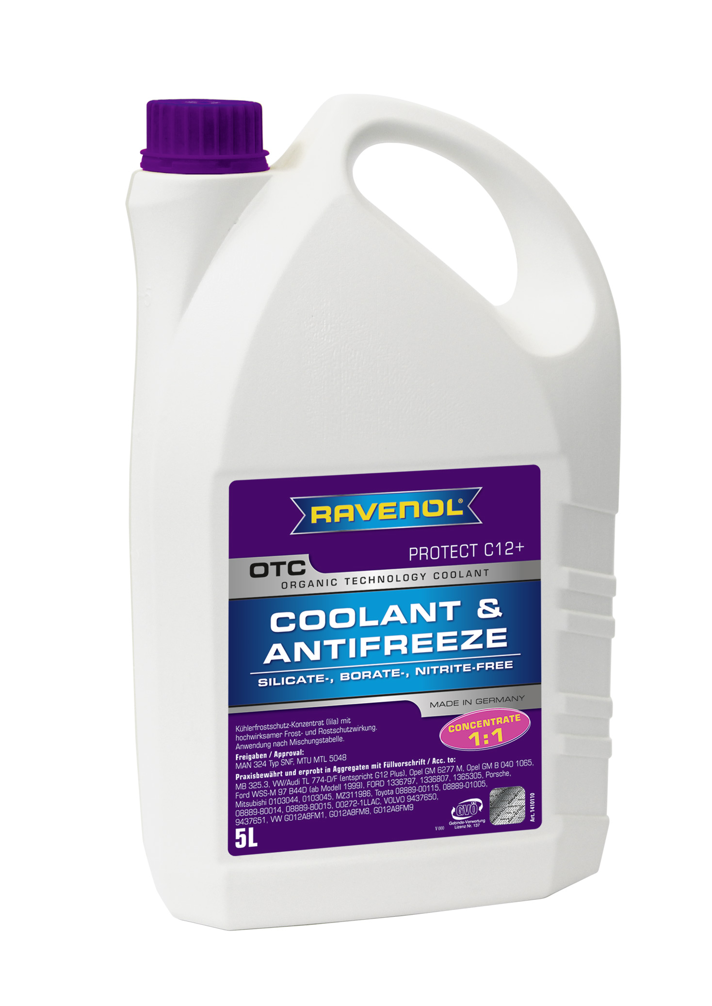 Купить Ravenol 4014835755451 Антифриз концентрат лила OTC Organic Technology Concentrate ( 5л)